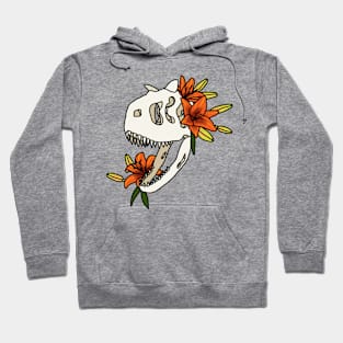 Carnotaurus and Lilies Hoodie